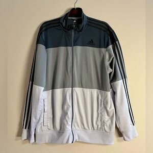 Adidas Men's Black, Gray, and White Jacket